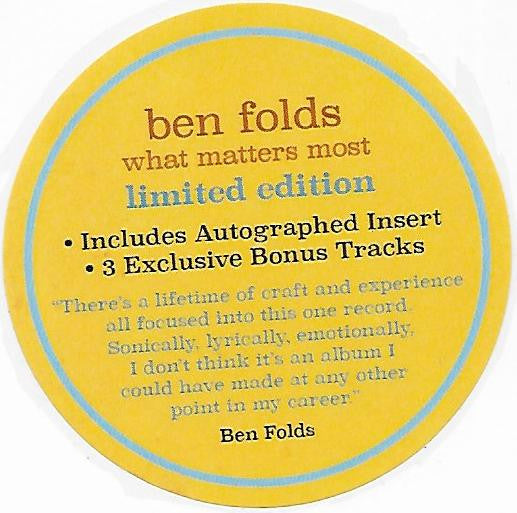 What Matters Most - Folds, Ben