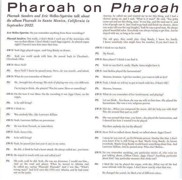 Pharoah - Sanders, Pharoah