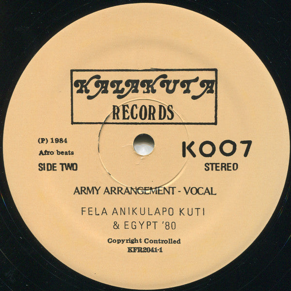 Army Arrangement - Kuti, Fela