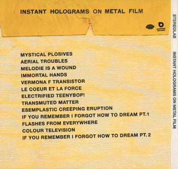 Instant Holograms On Metal Film - Stereolab