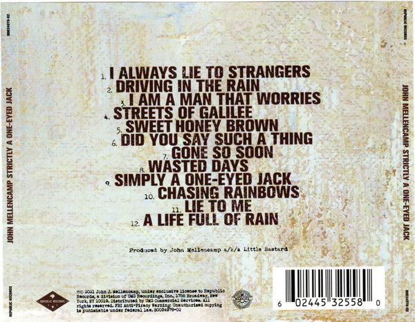 Strictly A One-Eyed Jack - Mellencamp, John