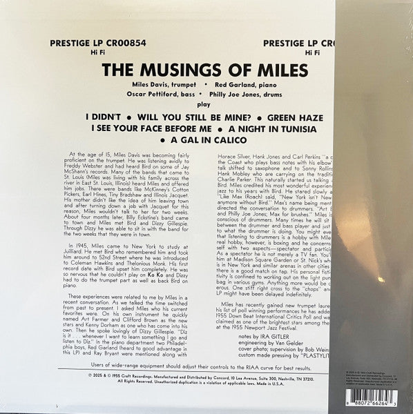 The Musings Of Miles - Davis, Miles