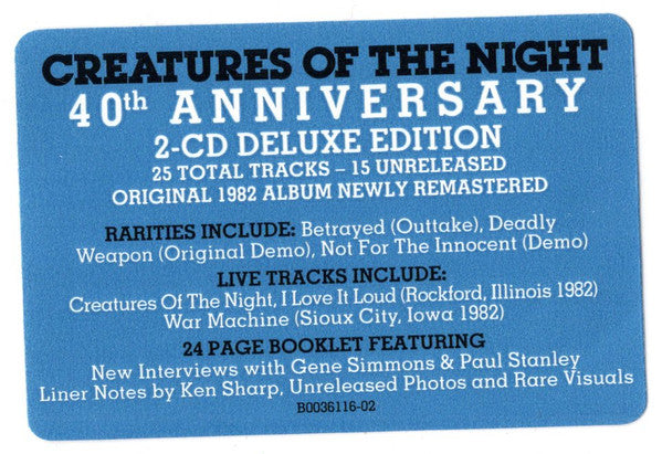 Creatures Of The Night (40th Anniversary) - Kiss