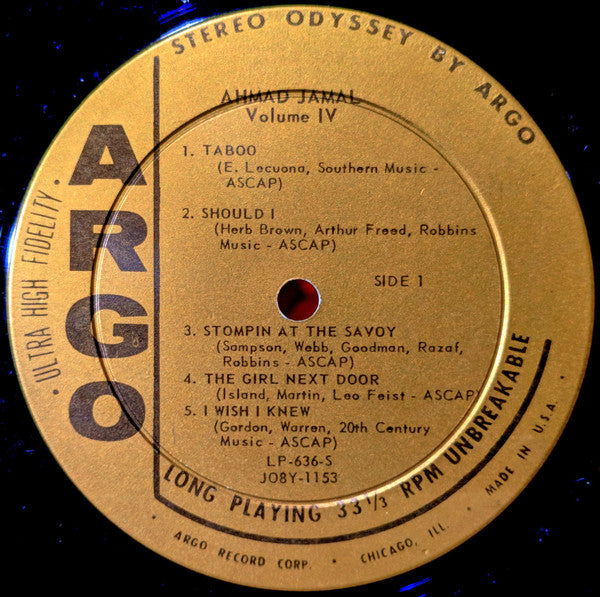 Volume IV - Jamal, Ahmad Trio