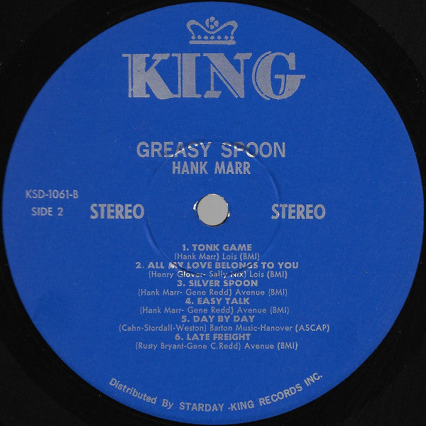 Greasy Spoon - Marr, Hank