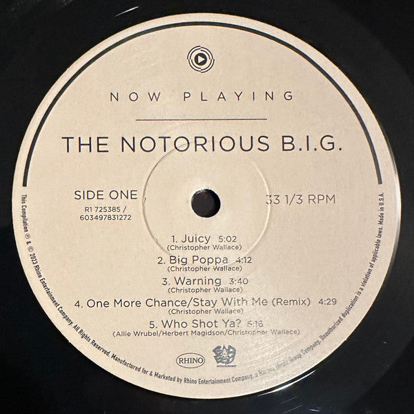 Now Playing - Notorious B.I.G. [LP]