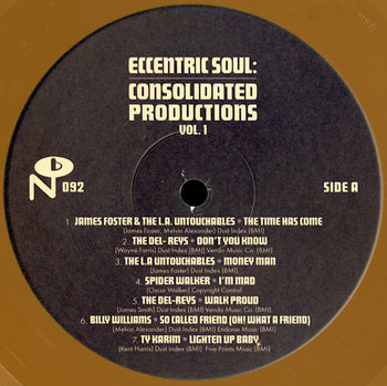 Eccentric Soul: Consolidated Productions Vol. 1 (V - Various