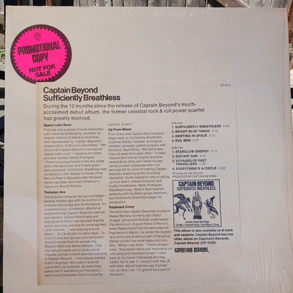 Sufficiently Breathless - Captain Beyond