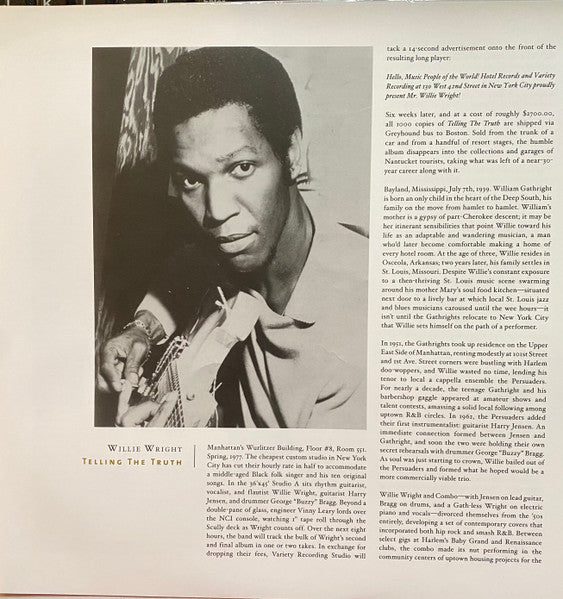 Telling The Truth - Wright, Willie
