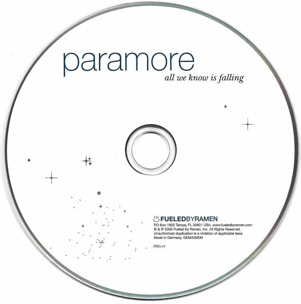 All We Know Is Falling - Paramore [CD]