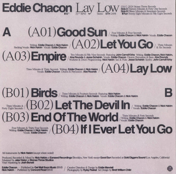 Lay Low - Chacon, Eddie