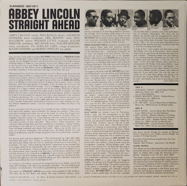 Straight Ahead - Lincoln, Abbey