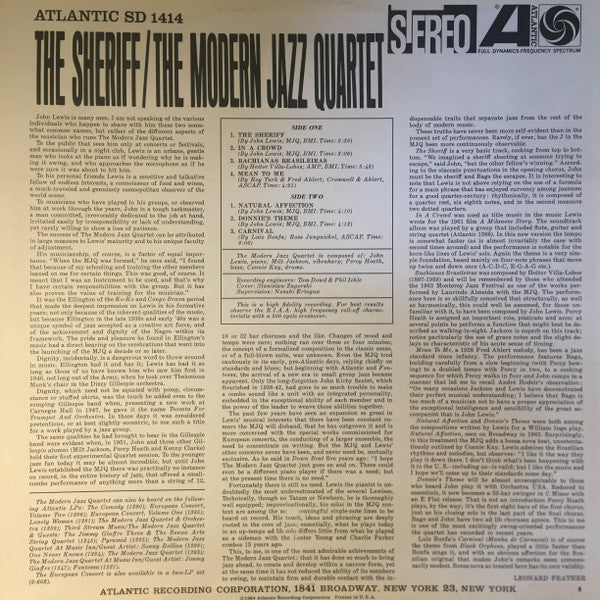 The Sheriff - Modern Jazz Quartet