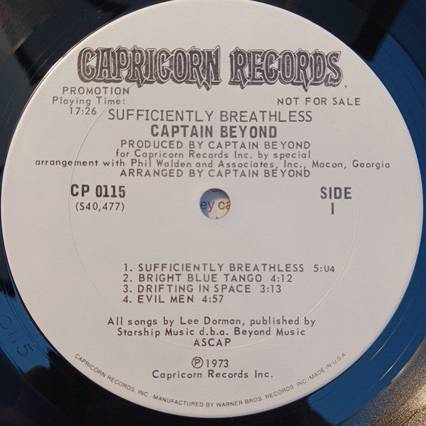 Sufficiently Breathless - Captain Beyond