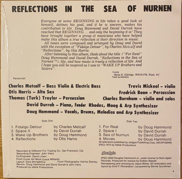 Reflections In The Sea Of Nurnen - Hammond, Doug & Durrah, David