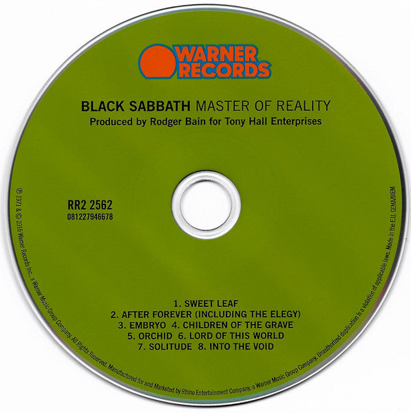 Master Of Reality [Remastered] - Black Sabbath