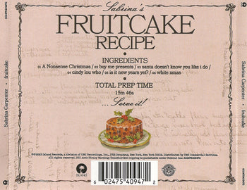 fruitcake - Carpenter, Sabrina