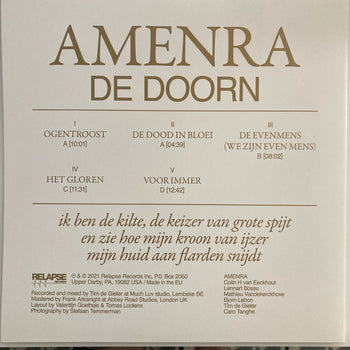 De Doorn - Amenra
