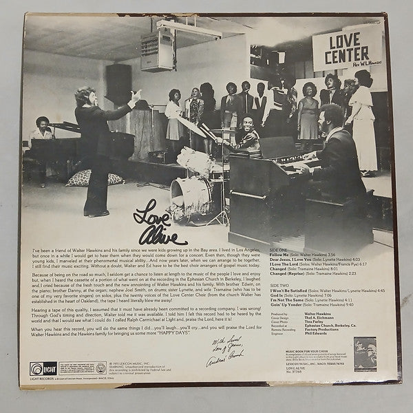 Love Alive - Hawkins, Walter & The Love Center Choir