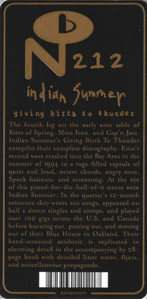 Giving Birth To Thunder - Indian Summer