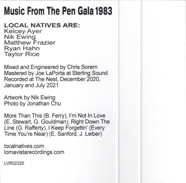 Music From The Pen Gala 1983 - Local Natives