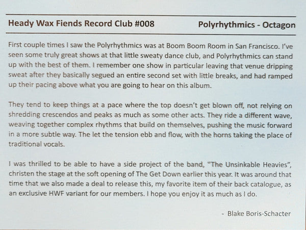 Octagon - Polyrhythmics