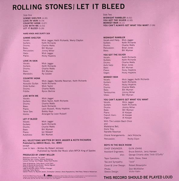 Let it Bleed: 50th Anniversary Edition [LP] - The Rolling Stones
