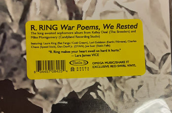 War Poems, We Rested (Omega & Shake It Exclusive) - R. Ring