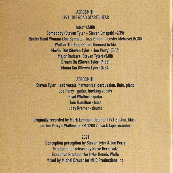 1971: The Road Starts Hear - Aerosmith