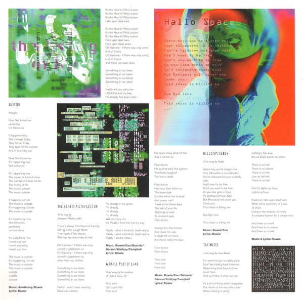 1. Outside (The Nathan Adler Diaries: A Hyper Cycl - David Bowie