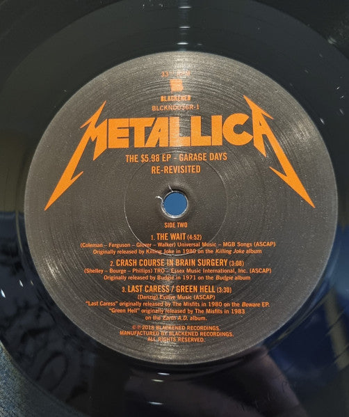 The 5.98 Ep - Garage Days Re-Revisited - Metallica