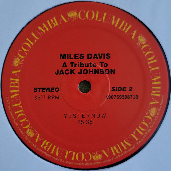 A Tribute To Jack Johnson - Davis, Miles