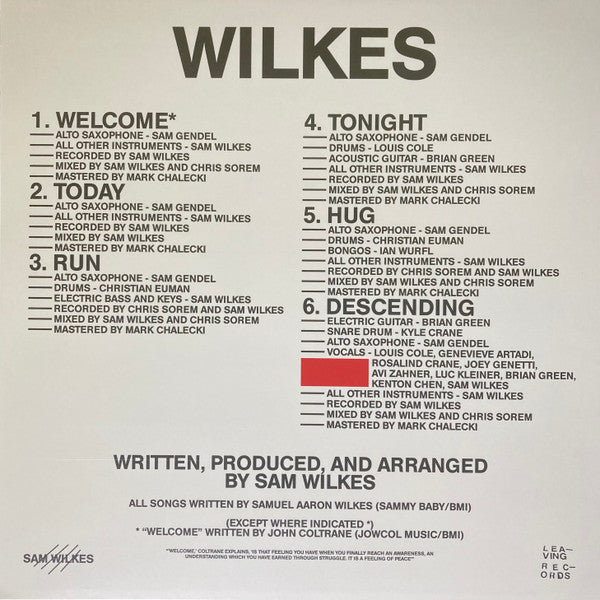 Wilkes - Wilkes, Sam