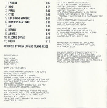 Fear Of Music - Talking Heads