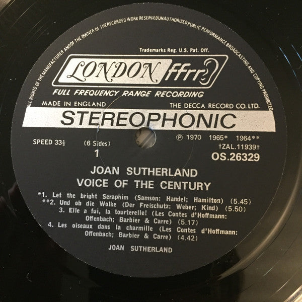 The Voice Of The Century:  Highlights Of A Triumph - Sutherland, Joan