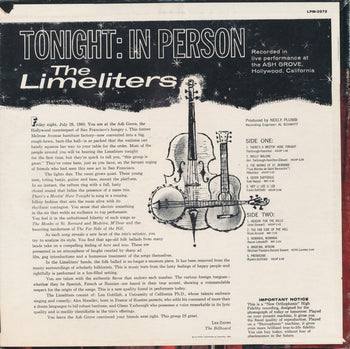Tonight: In Person - Limeliters, The