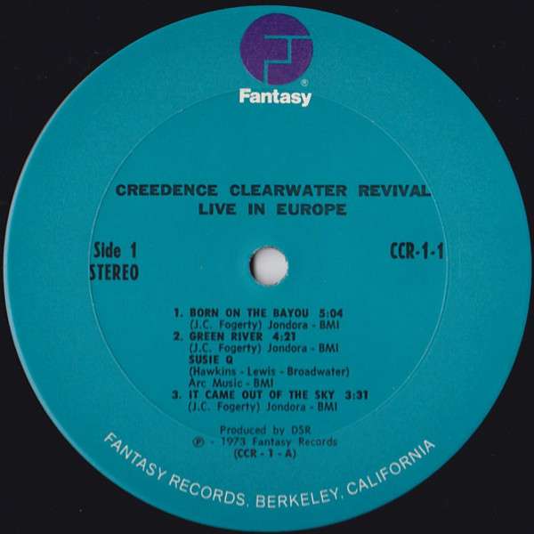 Live In Europe - Creedence Clearwater Revival