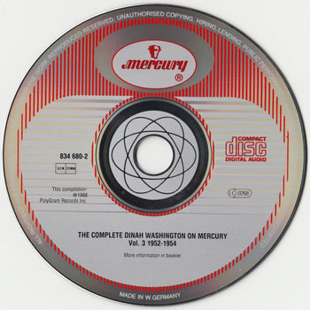 The Complete Dinah Washington On Mercury Vol.3 195 - Washington, Dinah
