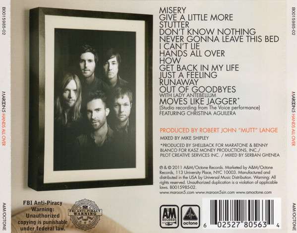 Hands All Over - Maroon 5