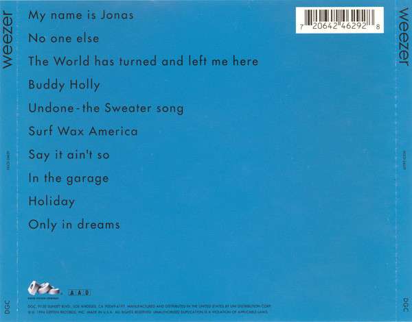Weezer - Weezer [CD]
