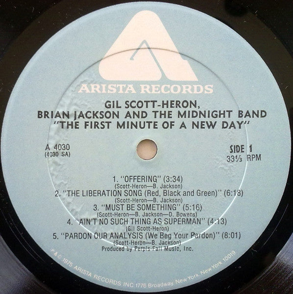 The First Minute Of A New Day - Scott-Heron, Gil & Brian Jackson / Midnight Band