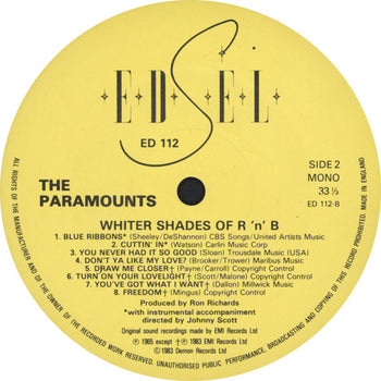 Whiter Shades Of R&B - Paramounts