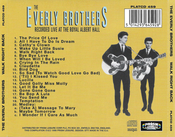 Walk Right Back (20 All-Time Hits) - Everly Brothers