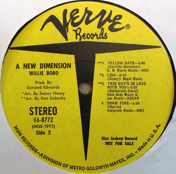 A New Dimension - Willie Bobo