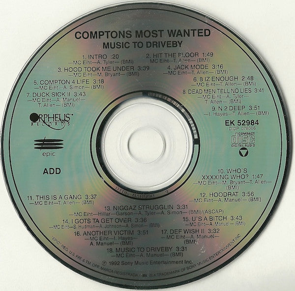 Music To Driveby - Compton's Most Wanted