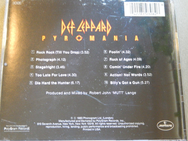 Pyromania - Def Leppard