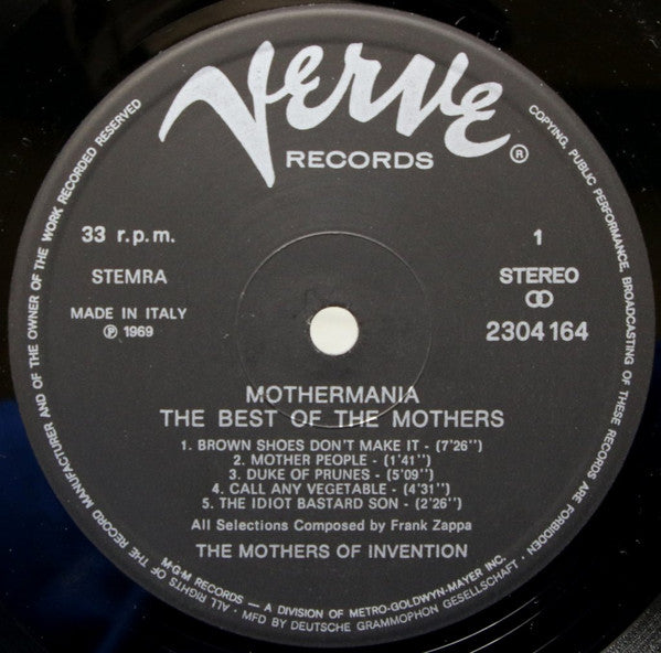 Mothermania, Best Of The Mothers - Mothers Of Invention