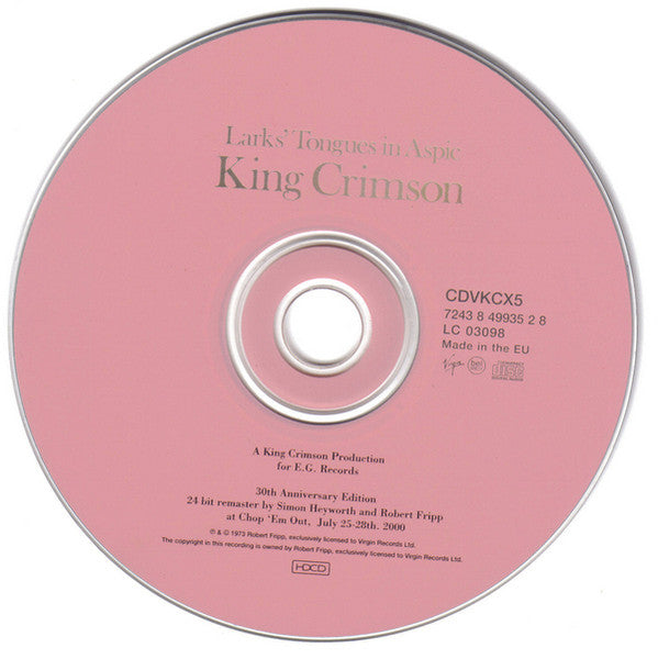 Larks' Tongues In Aspic - King Crimson