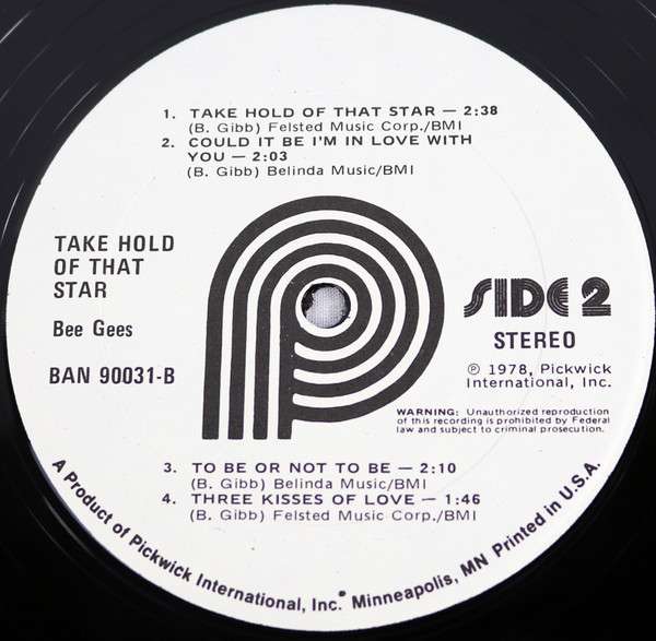 Take Hold Of That Star - Bee Gees