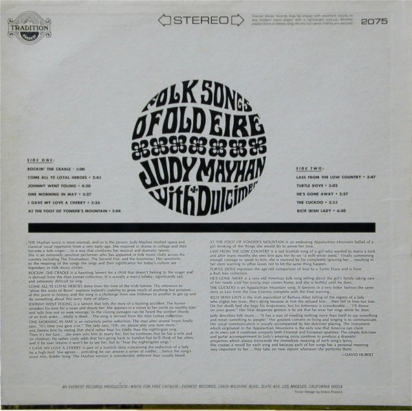 Folk Songs Of Old Eire - Mayhan, Judy